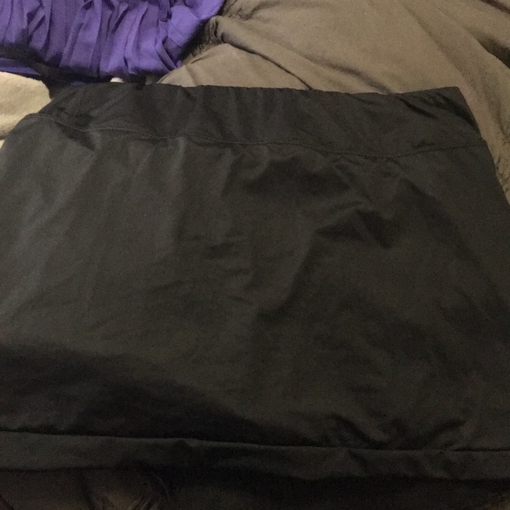 Black workout skirt.